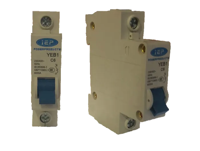 IEP Powerproducts MP 1-Pole Mini Circuit Breaker — MCB63C/1P-20A